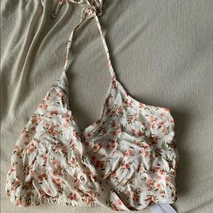 American eagle cropped halter top